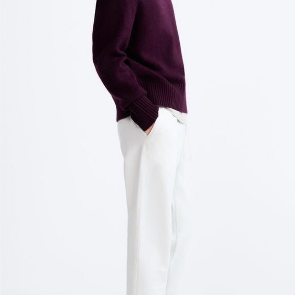 ZARA VERTICAL TEXTURED PANTS
OYSTER-WHITE . Size XL - Picture 6 of 8